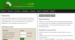 Desktop Screenshot of bridgeclublive.com