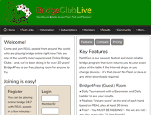 Tablet Screenshot of bridgeclublive.com